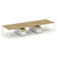 Бенч-система на 6 мест с 2 опорными тумбами Concept CN.DRS-344