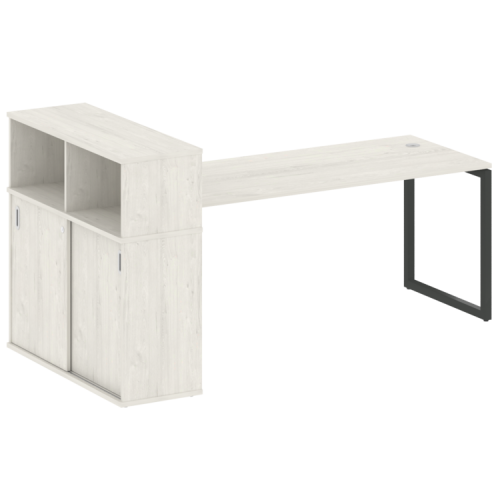 Стол офисный с шкафом-купе на О-обр. м/к Metal System Quattro 40БО.РС-СШК-3.5 фото 13 Стол офисный с шкафом-купе на О-обр. м/к Metal System Quattro 40БО.РС-СШК-3.5 фото 13