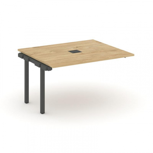 Style Project Проходной наб. элем. перег. стола SN-5P.NSPRG-032 Дуб Наварра/Металл Белый 1180*1180*7 фото 3