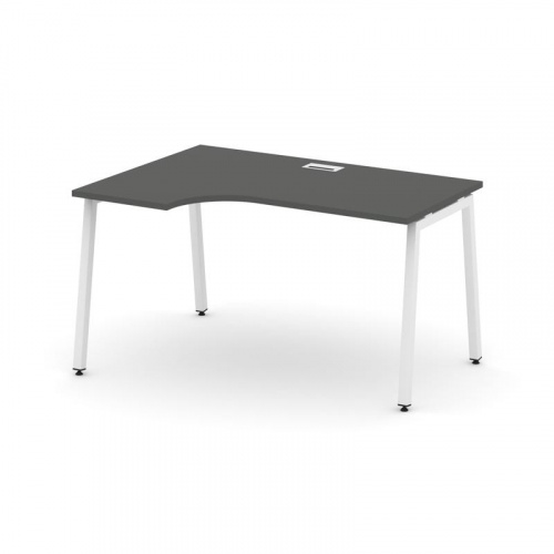 Style Project Стол рабочий эргоном. SN-4A.SPA-022(L) Антрацит/Металл Антрацит 1580*800/980*750 фото 27