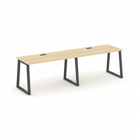 Style Project Рабочая станция 1 сторон. SN-6T1.ORS-021 Акация Лорка/Металл Антрацит/Заглушка Пластик