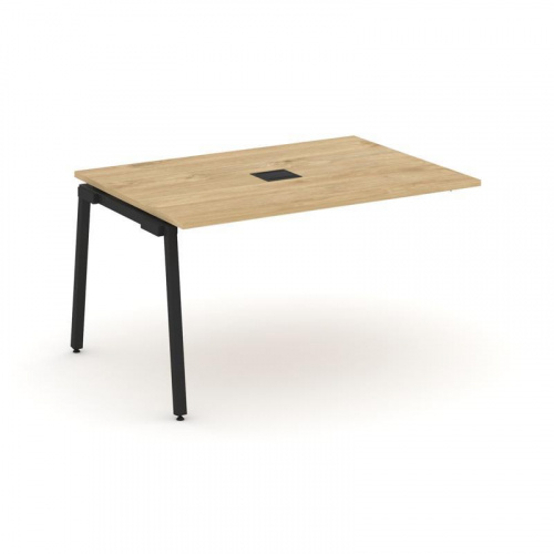 Style Project Проходной наб. элем. перег. стола SN-4A.NSPRG-001 Дуб Наварра/Металл Белый 980*980*750 фото 7