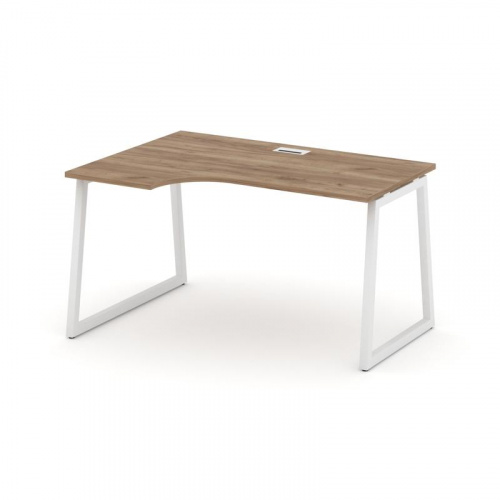 Style Project Стол рабочий эргоном. SN-4T1.SPA-011(L) Акация Лорка/Металл Антрацит/Заглушка Пластик фото 16