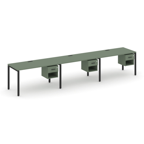 Бенч-система на 3 места с подвесными тумбами Concept CN.ORS-138 Бенч-система на 3 места с подвесными тумбами Concept CN.ORS-138