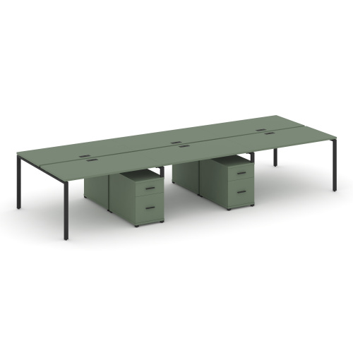 Бенч-система на 6 мест с 2 опорными тумбами Concept CN.DRS-346 Бенч-система на 6 мест с 2 опорными тумбами Concept CN.DRS-346