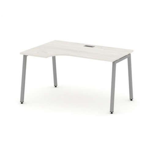 Style Project Стол рабочий эргоном. SN-4A.SPA-022(L) Антрацит/Металл Антрацит 1580*800/980*750