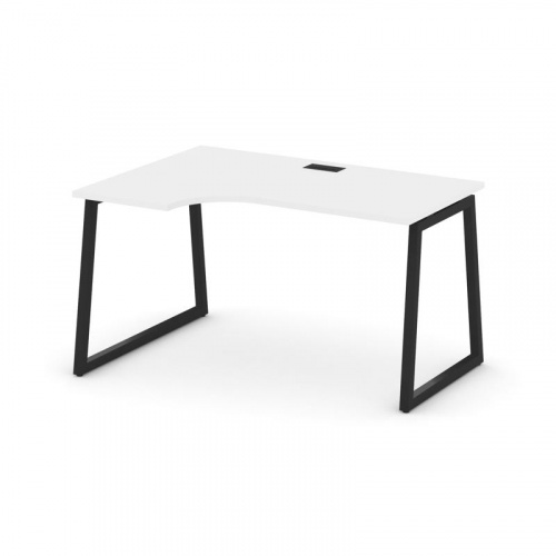 Style Project Стол рабочий эргоном. SN-4T1.SPA-011(L) Акация Лорка/Металл Антрацит/Заглушка Пластик фото 7