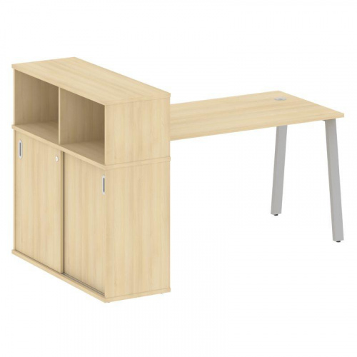 Стол письменный с шкафом-купе на А-обр. м/к Metal System БА.РС-СШК-3.3 Стол письменный с шкафом-купе на А-обр. м/к Metal System БА.РС-СШК-3.3