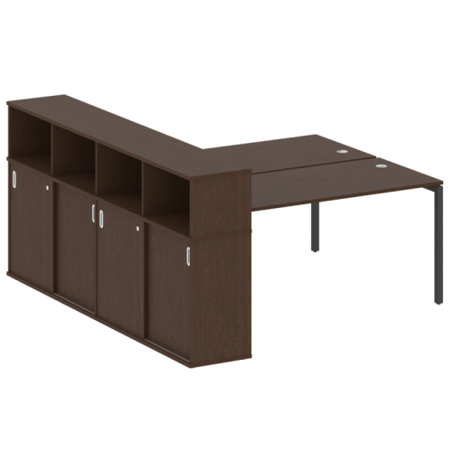 Бенч-система с шкафом-купе на П-обр. м/к Metal System Quattro 40БП.РС-СШК-4.4 фото 9 Бенч-система с шкафом-купе на П-обр. м/к Metal System Quattro 40БП.РС-СШК-4.4 фото 9