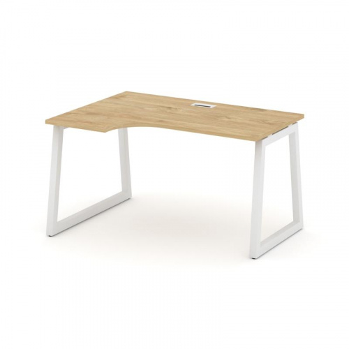 Style Project Стол рабочий эргоном. SN-5T1.SPA-001(L) Акация Лорка/Металл Антрацит/Заглушка Пластик фото 3 Style Project Стол рабочий эргоном. SN-5T1.SPA-001(L) Акация Лорка/Металл Антрацит/Заглушка Пластик фото 3