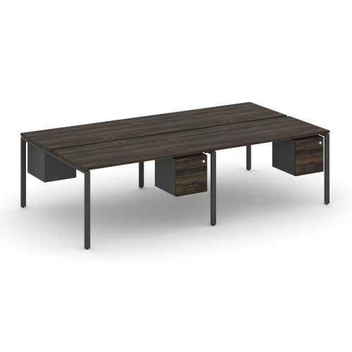 Бенч-система на 4 места с подвесными тумбами Concept CN.DRS-133 фото 3