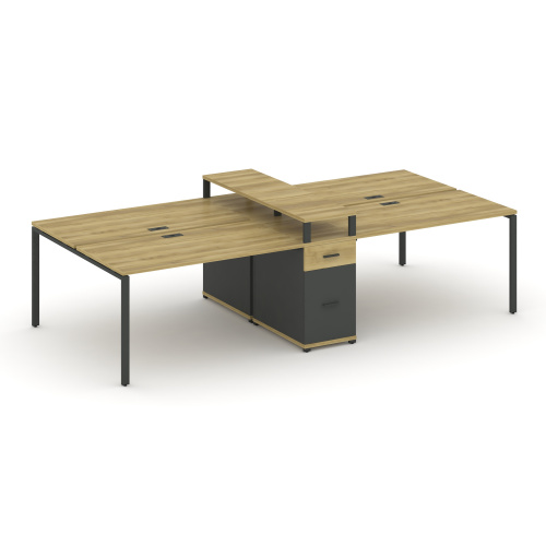 Бенч-система на 4 места с 1 опорной тумбой Concept CN.DRS-438 фото 4 Бенч-система на 4 места с 1 опорной тумбой Concept CN.DRS-438 фото 4