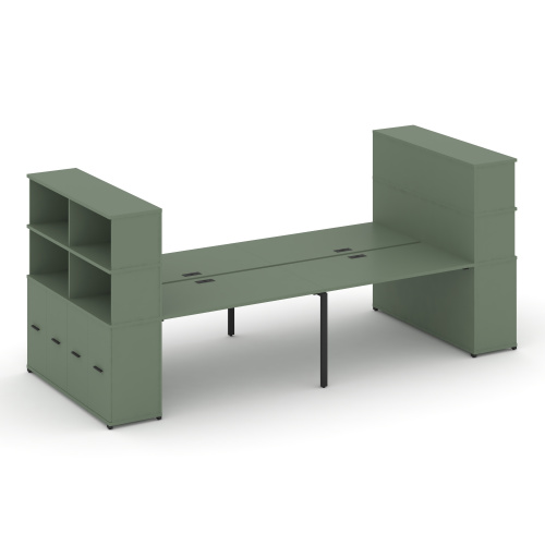 Бенч-система с опорными распашными шкафами Concept CN.DRS-276 Бенч-система с опорными распашными шкафами Concept CN.DRS-276