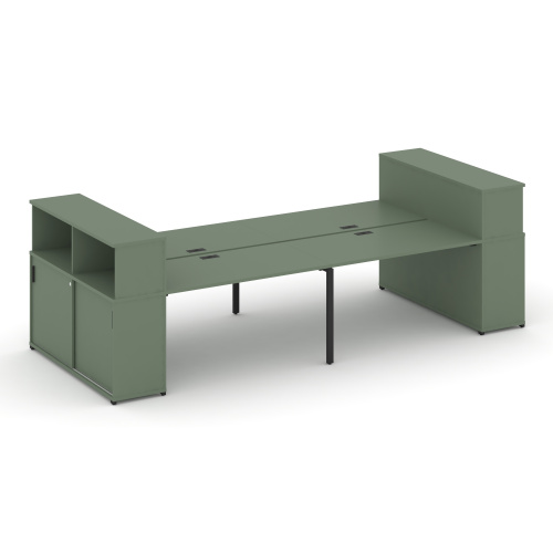 Бенч-система с опорными шкафами-купе Concept CN.DRS-284 Бенч-система с опорными шкафами-купе Concept CN.DRS-284