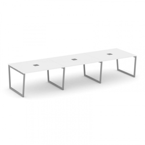 Style Project Стол переговорный SN-4T2.SPRG-053 Акация Лорка/Металл Антрацит/Заглушка Металл Антраци фото 15