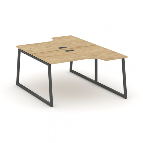 Style Project Рабочая станция эргоном. SN-4T1.DRPA-022 Акация Лорка/Металл Антрацит/Заглушка Пластик фото 12