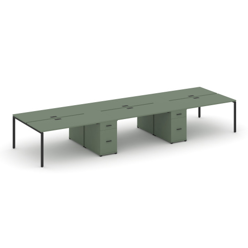 Бенч-система на 6 мест с 2 опорными тумбами Concept CN.DRS-453 Бенч-система на 6 мест с 2 опорными тумбами Concept CN.DRS-453