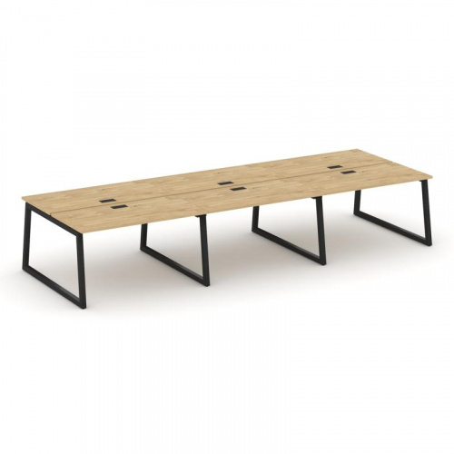 Style Project Рабочая станция 2-х сторон. SN-5T1.DRS-084 Акация Лорка/Металл Антрацит/Заглушка Пласт