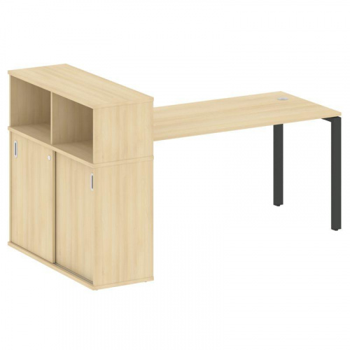 Стол письменный с шкафом-купе на П-обр. м/к Metal System БП.РС-СШК-3.4 фото 2 Стол письменный с шкафом-купе на П-обр. м/к Metal System БП.РС-СШК-3.4 фото 2