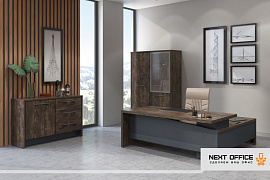 Кабинет руководителя Торстон теперь доступен в новом эксклюзивном цвете «Дуб Бунратти»