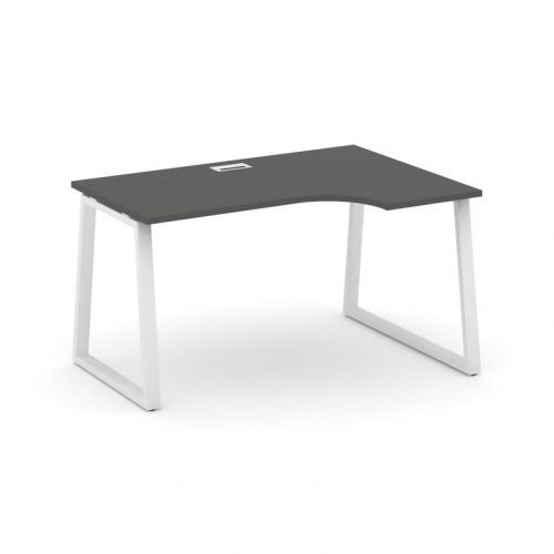 Style Project Стол рабочий эргоном. SN-6T1.SPA-002(R) Акация Лорка/Металл Антрацит/Заглушка Пластик фото 19