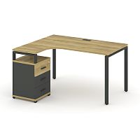 Стол эргономичный с опорной тумбой Concept CN.SA-305(L)