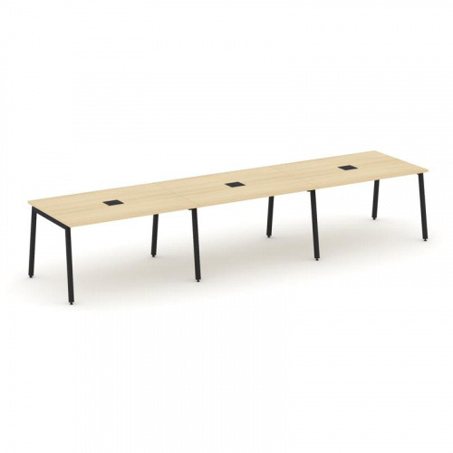 Style Project Стол переговорный SN-4A.SPRG-021 Тиквуд Светлый/Металл Антрацит 2940*980*750 фото 3