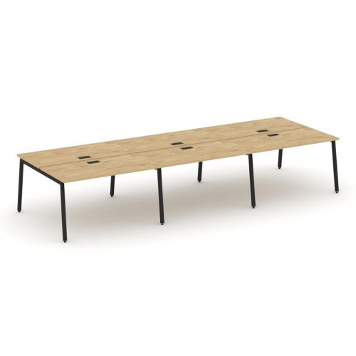 Style Project Рабочая станция 2-х сторон. SN-4A.DRS-072 Дуб Наварра/Металл Антрацит 3540*1432*750 фото 5