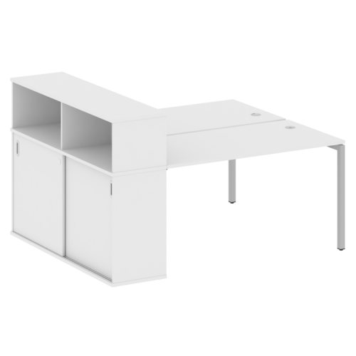 Бенч-система с шкафом-купе на П-обр. м/к Metal System Quattro 40БП.РС-СШК-2.3 фото 4 Бенч-система с шкафом-купе на П-обр. м/к Metal System Quattro 40БП.РС-СШК-2.3 фото 4