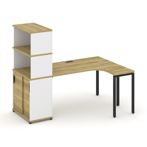 Стол эргономичный с опорным шкафом-купе Concept CN.SA-221(R) Стол эргономичный с опорным шкафом-купе Concept CN.SA-221(R)